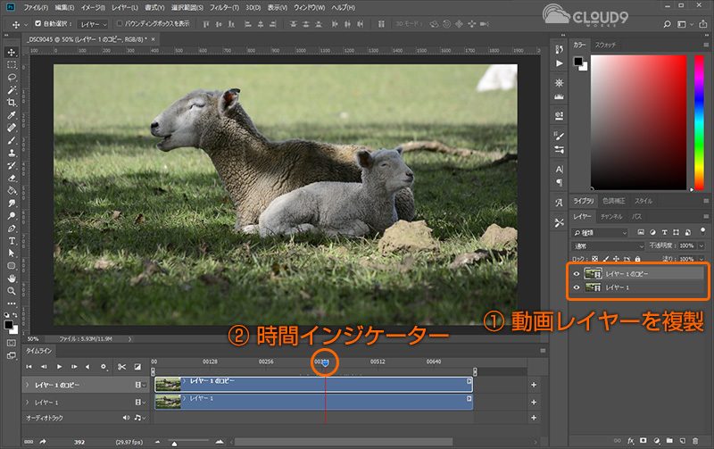 実は簡単 Photoshopを使ったシネマグラフの作り方を解説 Cloud 9 Works